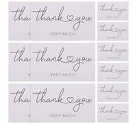 POPETPOP Cartes de Remerciement Élégantes Enveloppes, 150 Pièces, Papier Couché Blanc, Format Compact 9 X 5,4 CM, pour Shower et Mariage