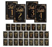 POPETPOP Cartes de Table de Mariage 31 Pièces en Papier 10,2 X 15,3 Cm Numéros et Marque-place Spécial pour Décoration Élégante D’événements, Marque-places pour Réception et Fête