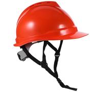 POPETPOP Casque de Chantier Renforcé en ABS Épais Ventilé Système Réglable Couleur Orange Casque de Sécurité Anti-Écrasement pour Travaux Industriels et Construction Protection Tête
