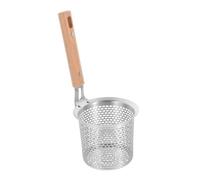 POPETPOP Casserole à Pâtes Acier Inoxydable avec Poignée Écumoire de Cuisine pour Égoutter Nouilles Friture et Soupe Passoire Fine pour Alimentaire