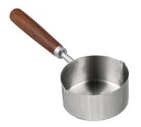 POPETPOP Casserole à Sauce Acier Inoxydable avec Poignée Ergonomique Petit Pot à Verser pour Huile Lait et Sauces Capacité de Pratique et Facile à Nettoyer