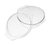 POPETPOP Casserole Verre Chaleur avec Couvercle Plat à Micro Ondes et Four pour Cuisson Stockage Alimentaire