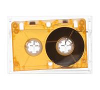 POPETPOP Cassette Audio Enregistrable Orange 40-60 Cassette Vide Haute Fréquence Compatible Mini Magnétophone Bande Audio Vierge pour Interview Enregistrement Vocal et Messages