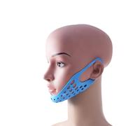 POPETPOP Ceinture en Silicone pour Visage en V Masque Facial Fin Support Peau Visage Prévention Ronflement Lifting Double Menton pour Femmes et Amoureux Couleur Aléatoire
