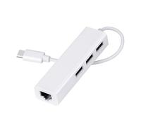 POPETPOP Centre de Carte réseau de -C moyeu USB Soutien Blanche