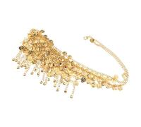 POPETPOP Chaîne de Femme Réglable avec Franges et Clochettes Ceinture Ethnique Bohème pour Danse Du Ventre et Célébrations Culturelles