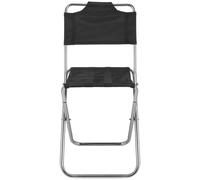 POPETPOP Chaise de Camping Pliante Multifonction Robuste en Alliage Paquet de Rangement, Grosse Capacité de Charge, pour Jardinage et Barbecue en Plein Air