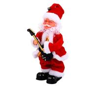 POPETPOP Chantant Père Noël Électrique Poupée de Noël Décorative Compacte Décoration Intérieure Festive sans Pile Style Aléatoire