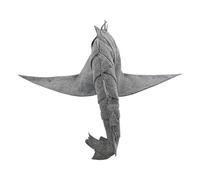 POPETPOP Chapeau de sorcier : chapeau de sorcière gris doux avec queue d'animal pour adultes - casquette de cosplay pointue pour Halloween, spectacles et événements costumés