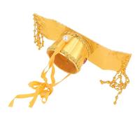 POPETPOP Chapeau D'empereur Chinois en Plastique pour Cosplay et Spectacles | Accessoire de Costume Antique, Style Délicat et Noble, Couleur Or, pour Amis et Famille