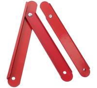 POPETPOP Charnières pour Échelle Pliante 2 Pièces en Alliage d'Aluminium, Support Pliable Tige Peinte Rouge, Accessoires pour Escabeau de Grenier et Usage Professionnel