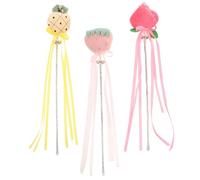 POPETPOP Chatons 3pcs Baguettes Interactives en Peluche et Plastique pour Jeu Intérieur Votre Chat, Portable et Résistant pour Changer Mauvaises Habitudes Plusieurs Styles