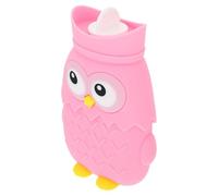 POPETPOP Chauffe-Mains Portable Bouillotte Injection d'eau Chaude en Silicone Rose Réchauffeur d'hiver Réutilisable pour Randonnée et Activités Extérieures 1 Pièce