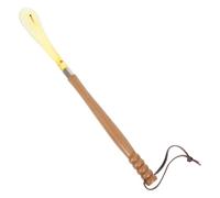 POPETPOP Chausse-pied pour Femmes Enceintes et Personnes Âgées, Manche en Bois Confortable, Embout en Caoutchouc Protecteur, Résine Légère, Outil Pratique Trou Suspendre pour Maison