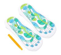 POPETPOP Chaussettes D'acupression Réflexologie en Fibre Élastique Respirante pour Massage des Pieds, Amélioration Santé Globale, Design Simple et Confortable, pour Massage Réflexe