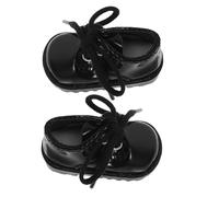 POPETPOP Chaussures Miniatures pour Poupées Cuir Synthétique Accessoires Vintage Décoratifs pour Maison de Poupée et Jouets Filles pour Décorer Jouets et Créer des