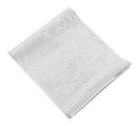 POPETPOP Chemin de Table Rectangulaire Disco Argenté en Polyester Motif à Carreaux, Structure Anti-rides et Finition Brillante, pour Décoration de Fête Continue et Soirées Disco