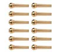 POPETPOP Chevilles de Chevalet en Laiton pour Guitare Folk, Lot de 12 Légères et Faciles à Transporter, Accessoires pour Guitare Acoustique Fingerstyle
