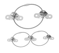 POPETPOP Chevilles Murales pour Bébés Sets de Ancrages de Meubles de Sécurité Lot de 3 en Acier Inoxydable et Vis Autoforeuses pour Protection Anti-basculement des Meubles