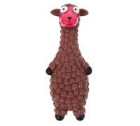 POPETPOP Chien en Latex Couineur, Interactif Anti-Stress pour Chiots, à Mâcher Solide et Sûr, Animal de Mouton, Couleur Blanc et Beige, pour Divertir et Stimuler Chiens Quotidien