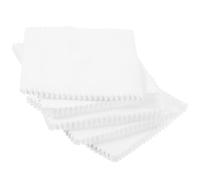 POPETPOP Chiffons de Polissage pour Bijoux et Argenté, Chiffon D'essuyage en Microfibre, 8x8 Cm Blanc Suédine, Lot de 100 Pièces, Outil de Nettoyage Portable pour Bijoux, Argenté,