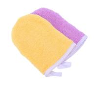 POPETPOP Chiffons Démaquillants Visage Nettoyant Lot De 2 Microfibres Jaune Et Violet Doux Réutilisables Pour Soin Peau Visage Usage Quotidien