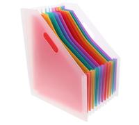 POPETPOP Classeur Accordéon Vertical Extensible Grosse Capacité, Organiseur de Fichiers Transparent Compartiments Multiples pour Bureau, Dossier de Fichiers de Documents Polyvalent et Gain