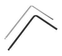 POPETPOP Clé de Réglage pour Manche de Guitare Lot de 2 Tiges de Réglage en Métal 4 MM Argenté 5 MM Noir Accessoires pour Guitare Électrique et Basse Outil Compact pour Entretien et