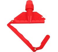 POPETPOP Clip pour Balai Serpillière Rouge en Plastique, Fixation Facile et Démontable, Entretien Simple pour Tête de Balai à Franges Professionnelle