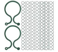 POPETPOP Clips de Fixation Verts pour Plantes Grimpantes Support pour Pinces à Tomates en Plastique Solide Lot de 200 Grandes Attaches 8 de 8 pour Jardin, Serrage et Potager