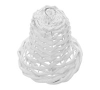 POPETPOP Clochettes Rustiques en Rotin Tressé 12 CM Décoration Murale Blanche pour Chambre D’Garçon et Filles Pendentif Artisanal de Noël Léger et Sonore Décoration Intérieure