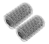 POPETPOP Clôture en Treillis Métallique Hexagonal pour Volaille 2 Pièces 0.1m*1m Grillage De Jardin Protection Animaux Projets DIY Treillis Galvanisé Solide