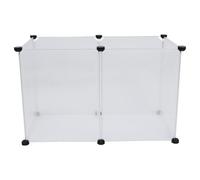 POPETPOP Clôture pour Animaux de Compagnie Détachable, Barrière D’isolement pour Lapin, Plastique, Légère et Robuste, Entre Murs, la Maison