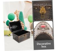 POPETPOP Coffre Au Trésor Vintage Décoratif Plastique Petit Coffre Pirate pour Rangement de Bijoux et Accessoires Boîte Créative pour Jeux et Décoration Anniversaire
