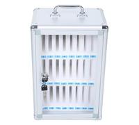 POPETPOP Coffret de Rangement pour Téléphones Portables à Emplacements Type Prison Blanc de Rangement Sécurisée pour Salles de t Bureaux