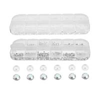 POPETPOP Coffret Nail Art avec Strass et Perles pour Ongles Décorations pour Manucure Accessoires de Nail Art pour Femmes Petits Ornements pour Ongles