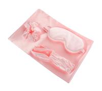 POPETPOP Coffret pour Demoiselles avec Masque de Sommeil Soie Bandeau et Satinés Pratique pour Blocage de Lumière et Confort Nocturne