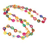 POPETPOP Collier Bohème en Coquillage de Coque de Noix Tissé à la Main Pendentif en Coque Naturelle Bijou Artisanal Vintage pour Femme et Fille Accessoire Plage Décontracté Présent