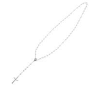 POPETPOP Collier Chapelet Catholique pour Femme Religieux Durable et Élégant pour Communion et Prière