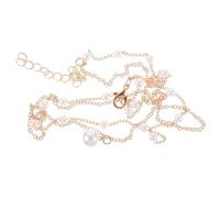 POPETPOP Collier De Perles Superposées Doré, Chaîne En or Pour Femmes, Collier Double Couche, Style Élégant, Bijou De Fête Et Usage Quotidien, Taille Standard