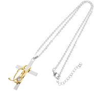 POPETPOP Collier D'élève en Médecine en Alliage Or Pendentif Croix Ajustable, Confortable Port Prolongé, Présent de Remise de Diplôme pour Infirmières et Femmes