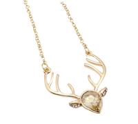 POPETPOP Collier Pendentif Cerf or Chaîne Élégante Pour Femme Bijou De Cou Chic