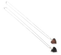 POPETPOP Collier Plusieurs styles Pendentif Changeant de Couleur Cœur Détection de Température en Acier Inoxydable, Élégant et Unique Couleur Aléatoire Plusieurs styles