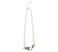 POPETPOP Collier Serpent Ajustable en Fausses Perles Ras-du-Cou Serpentin Flexible Bijou Délicat Rehausseur de Clavicule Bijou Serpent Élégant pour Femmes Style Quotidien