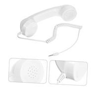 POPETPOP Combiné Téléphonique Vintage avec Finition Lisse Design Rétro Élégant Compatible avec Téléphones Fixes et Remplacement de Casque Filaire