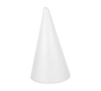 POPETPOP Cône de Mousse Polystyrène Blanc pour Décorations de Fêtes et Bricolage Support Solide Surface Lisse Réutilisable et Durable pour Noël et Célébrations Festives