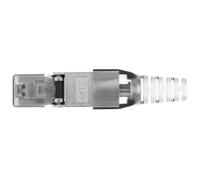 POPETPOP Connecteur Rj45 Traversant sans Outil Fiche de Connecteur Rj45 Blindée Cat 7 Alliage de Zinc Abs Cuivre Installation Rapide