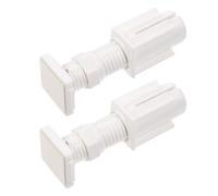 POPETPOP Consoles vénitiennes sans perçage, 2pcs, Support de Fixation Simple, Plastique Blanc, compatibilité Universelle, pour Salons et Bureaux