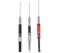 POPETPOP Convertisseur à Piston pour Stylo-plume 3 Pièces, Absorbeur D'encre Léger en Acier Inoxydable et Plastique, Compatible Stylos de 2,6 Mm et 3,4 Mm pour Usage Quotidien