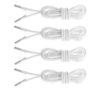 POPETPOP Corde Élastique de Remplacement pour Chaise Longue 4 Pièces, Kit de Réparation Cordons Ronds Renforcés, Blanc, Taille 2, Accessoires pour Fauteuils Inclinables et Transats